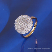 Xuping Luxury Gold-Plated Ring with Synthetic CZ